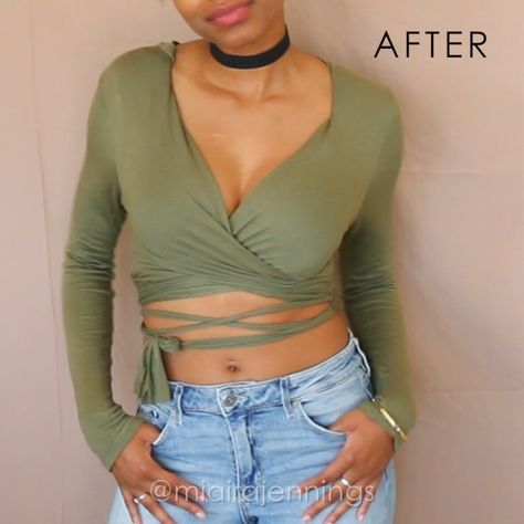 Girls, Wearing your vest by making it into rolled up front tied crop, is it a known style?
