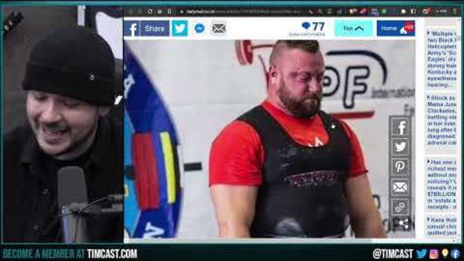 This is funny, A man protesting trans in female sports, self identified as a woman and smashed female bench press record, What do you think?