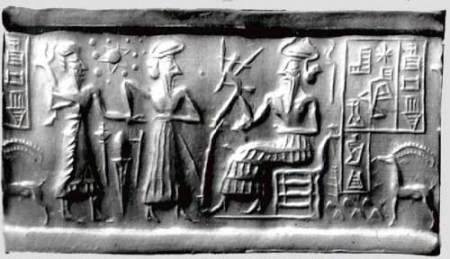 Carving showing the sun and it's 9 planets