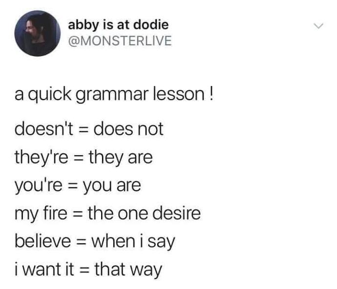 grammar can be attractive...