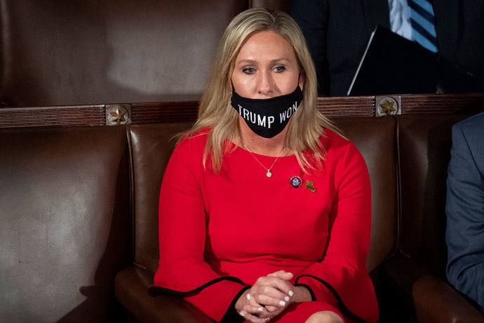 Why is the congresswoman from other red state coming to sew chaos and problems in another state - shouldnt they be doing legislative work ?