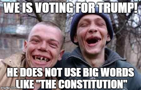 Is being stupid, acting stupid, and talking stupid part of the First Amendment and do you follow the crowd with the antics?