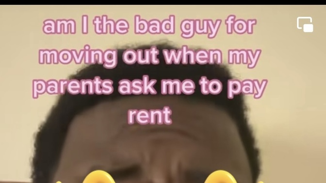 If you’re still living with your parents but they’re asking you to pay rent, what would you do?