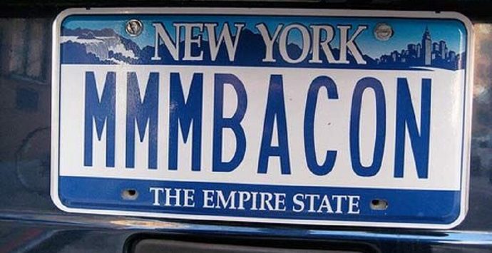 Do you ever see funny/interesting personalized license plates?