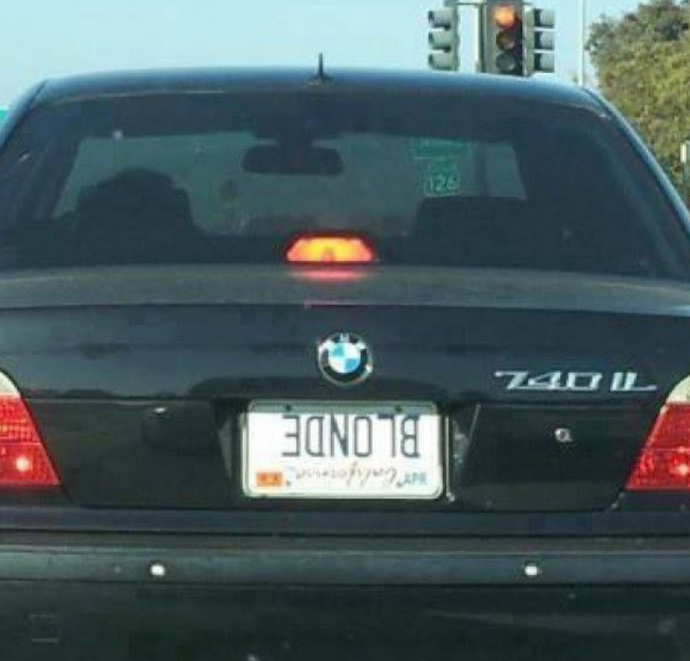Do you ever see funny/interesting personalized license plates?