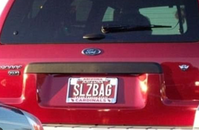 Do you ever see funny/interesting personalized license plates?