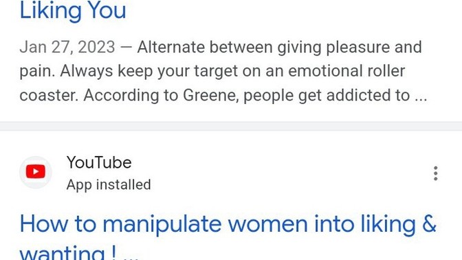 Should manipulation influencing be taken down from the internet?