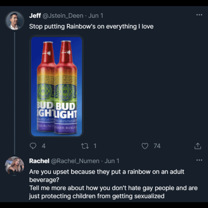 I think this is from an earlier Pride Month campaign, but it still holds true this time, lmao