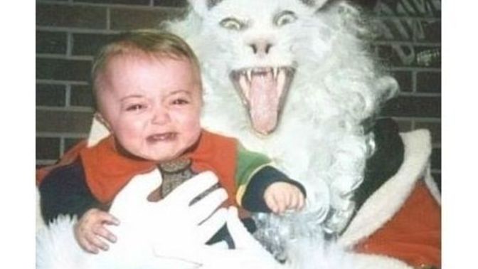 When you were a child were you afraid of the Easter Bunny?
