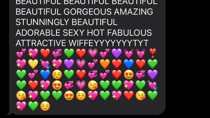 Why is my boyfriend after 3 years being so nice to me and again after 3 years started putting kisses at the end of msgs he's not ever this nice to me?