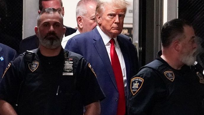 Is Trump putting on a show for his supporters or is he thinking that he still can do what he wants?