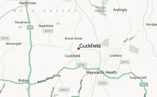 There is a village in England named Cuckfield. How do you feel about this place?