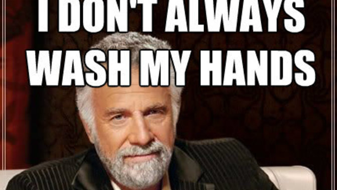 If you saw someone leaving a bathroom without washing their hands would you say something to them?