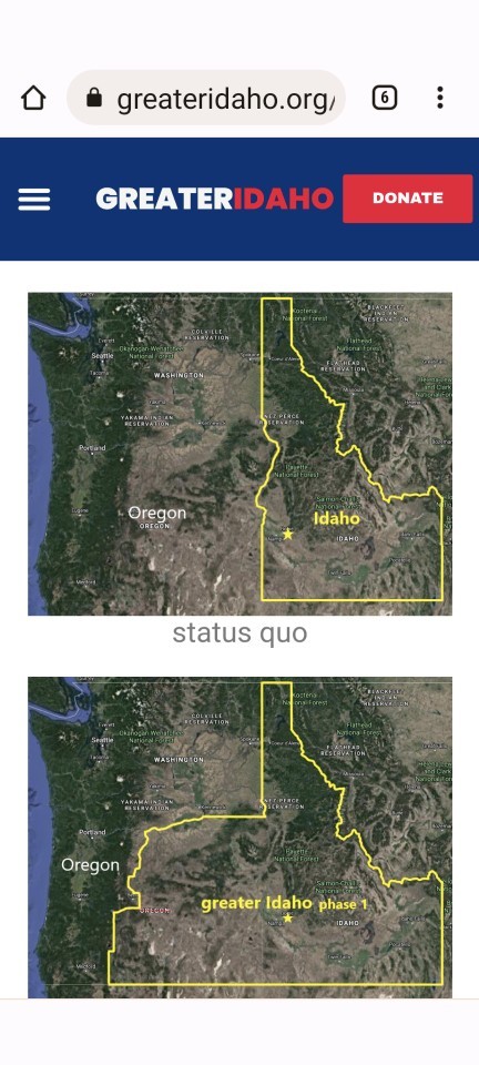 What do you think of the greater Idaho movement?
