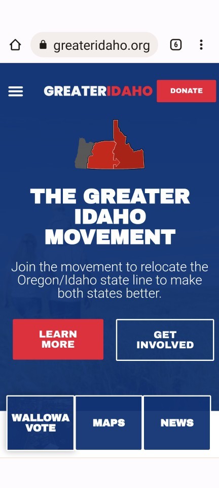 What do you think of the greater Idaho movement?