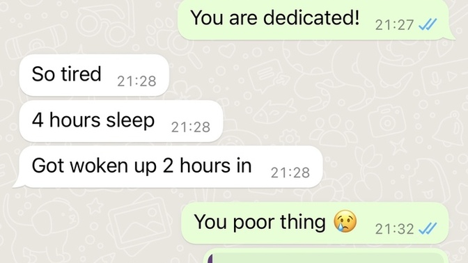 He hasn’t messaged me in two days the he messaged me at 10pm saying he just finished work. is he still interested?