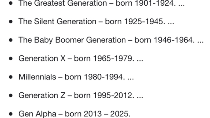 Do you consider it Gen Z to be born as early as 1995?