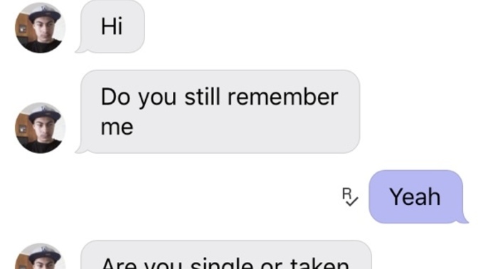 Has someone from the past hit you up, what did you do?