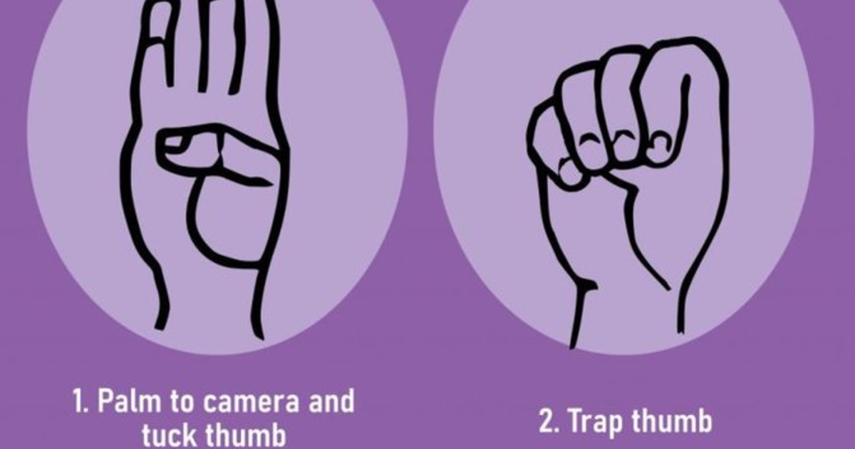 Are you familiar with the hand signal for help? GirlsAskGuys