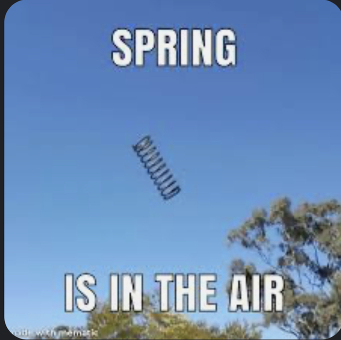 Is it FINALLY spring? What’s the weather currently by you?