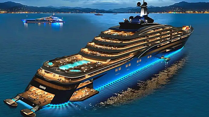 How heavy are the weights on your super yacht?
