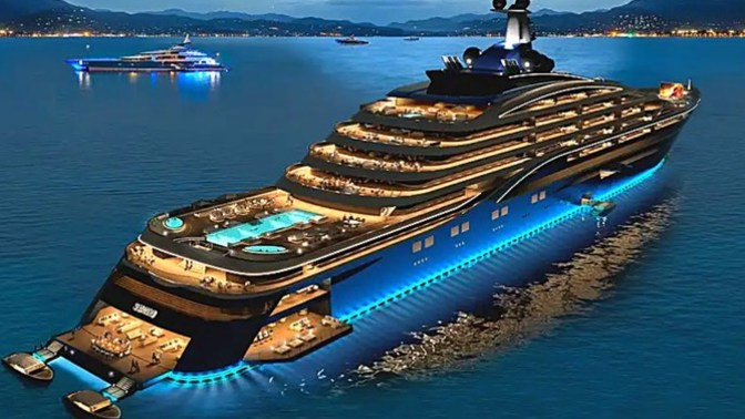 How heavy are the weights on your super yacht?