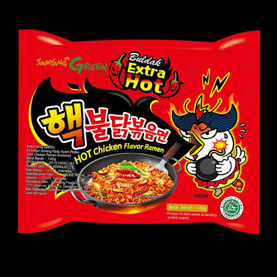 Samyang buldak extra hot ⭐️⭐️⭐️⭐️ (🌶️🌶️🌶️🌶️)