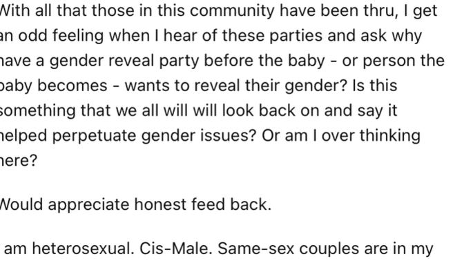 Do you agree with this family psychiatrist on gender reveals?
