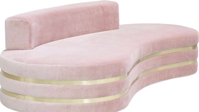 What do you think of this pink sofa?