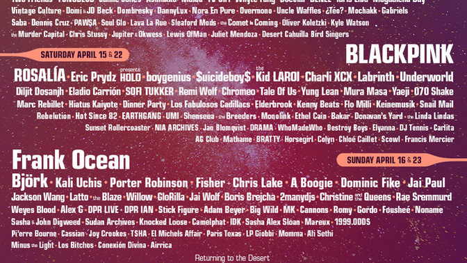 Thoughts about Coachella lineup?
