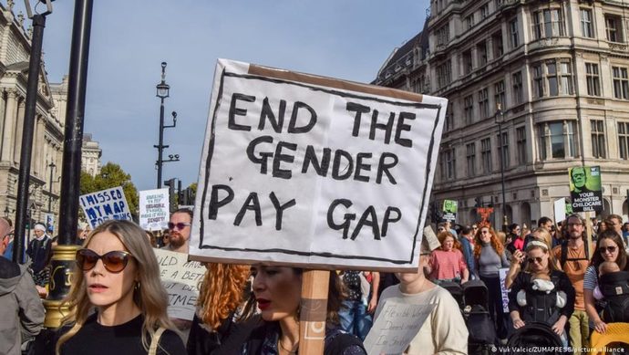 Women earn 82 cents for every dollar men make.