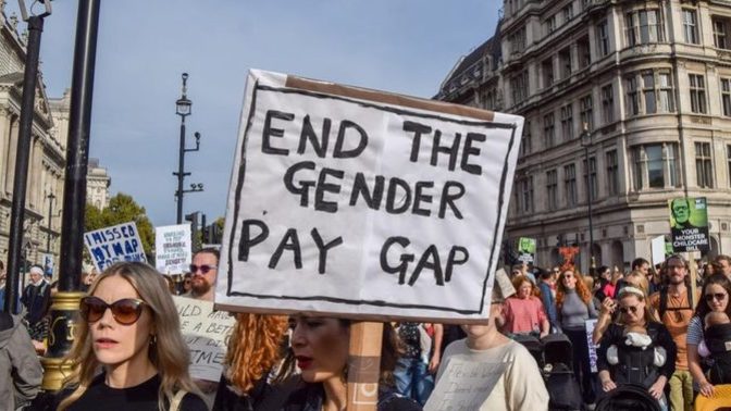 The gender pay gap is 18% and 10% more working men. To make the pay equal should men be taxed and extra 8% and give the money to working women?