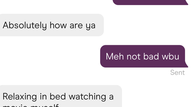 Is this guy trying too hard considering we’re now talking for first time on dating app?