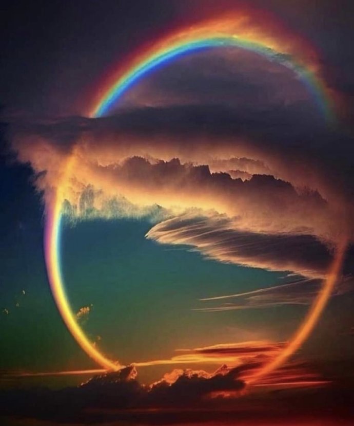 Did you know that rainbows are actually full circles🌈?