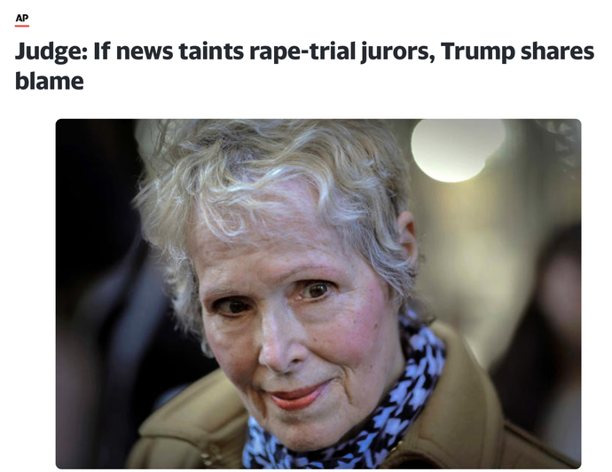 Anyone else know Trump ALSO had a rape case upcoming?