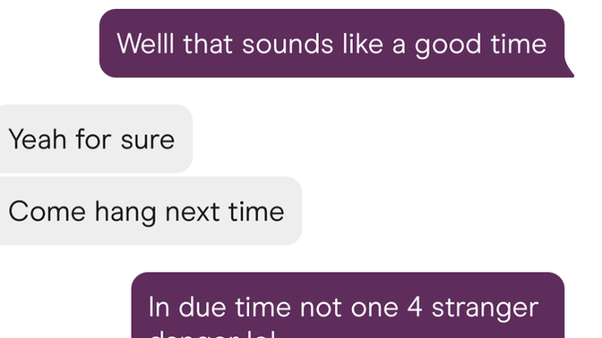 Is what I said to this guy on dating app a turn off?