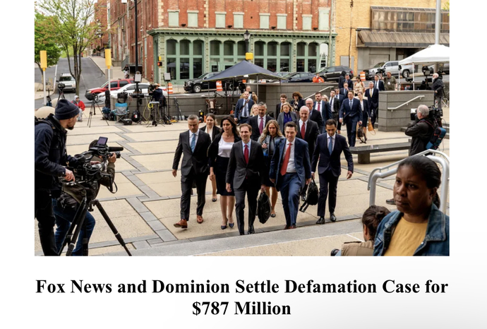 So…Fox settled to keep their people off the stand, yes?