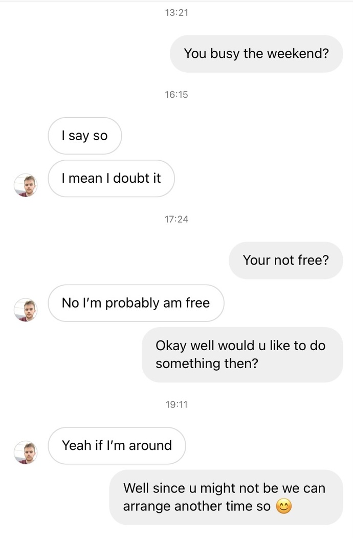 Do you think he’s pawning me off?