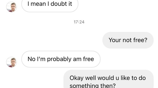 Do you think he’s pawning me off?