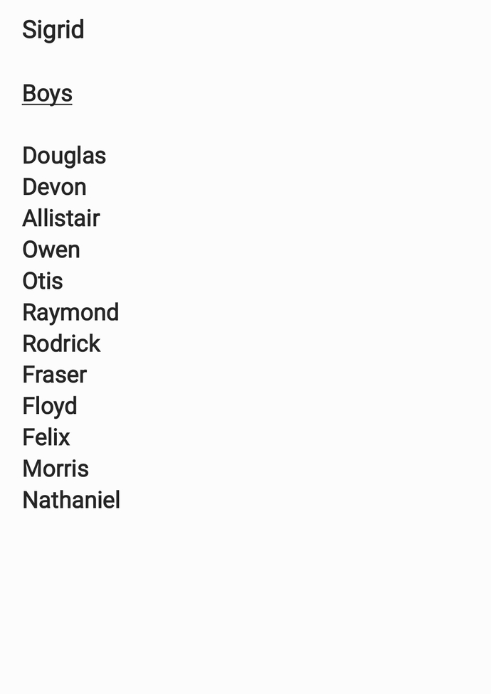 What baby names do you like out of this?
