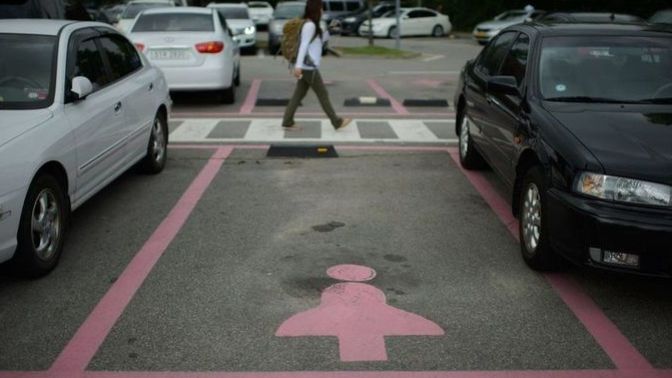 There are female businesses and female spaces only. However there are no male spaces only? Do you think that is in any way fair?