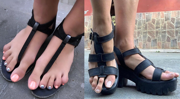 Can you wear open shoes if one of your toes is much longer?