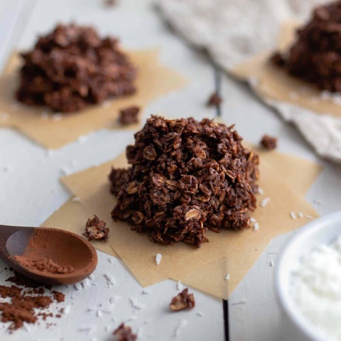 Chocolate Haystack Cookies