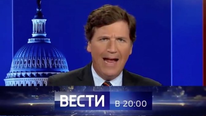 Comrade Carlson is going to RT Television - What is he going to report on there?