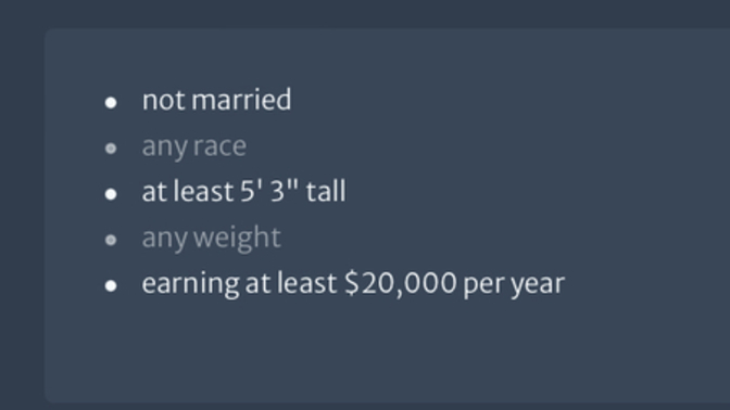 Is this reasonable for my standards for a man?