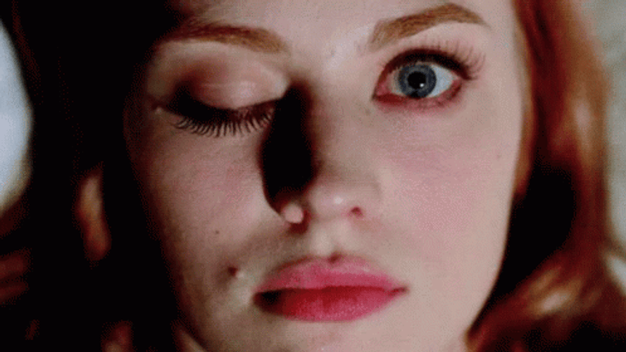 Girls, how do you know what you look like with your eye shadow on when the only time you could see it is when your eyes are closed?