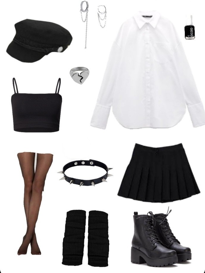 the two black things are slouch leg warmers