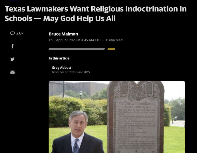 So no LGBT indoctrination but religion is ok?