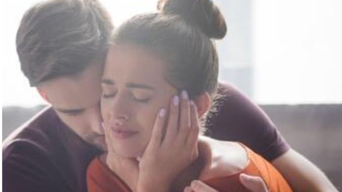 Guys, why do some men not let their woman be alone when crying?