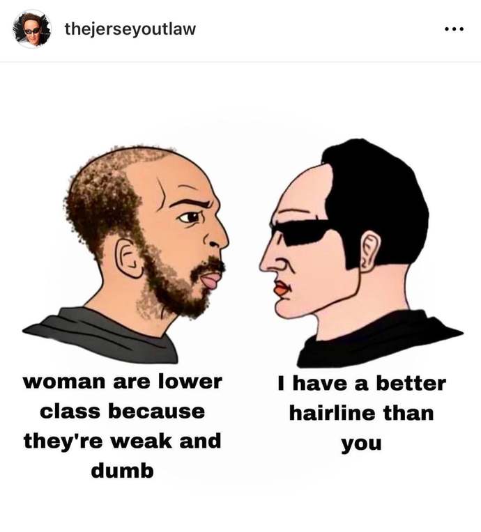 Is a balding hairline like sagging boobs?